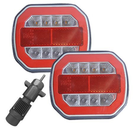 Durite, 0-300-40, Wireless 5 Function Magnetic Rear Combination Lamps, 12V